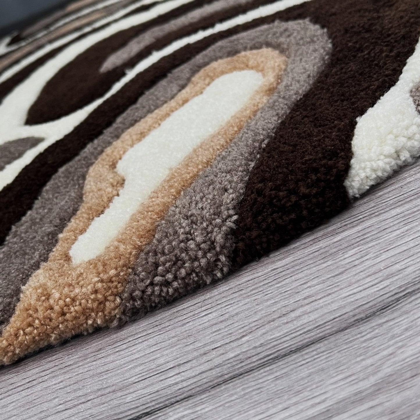 Apvalus kilimas „Cappuccino“